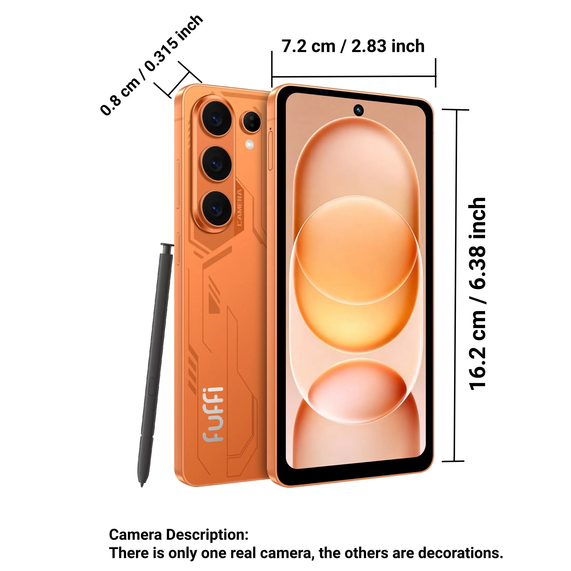 Fuffi S26 Pro Smartphone with Stylus Pen, 6.6-Inch HD Screen, 3GB RAM 32GB ROM, 4G Network, Dual Sim, Octa-Core Processor, 3300Mah Battery, Android Phone