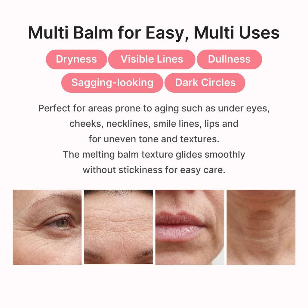 [Medicube] PDRN Pink Collagen Volume Multi Balm | All in One Volufiline, PDRN, NAD Stick for Youthful-Looking, Helping Look of Fine Lines, Firming Care, Anti-Aging Care | for Under-Eyes, Neck, Forehead, Smile Lines, Lip Care | Korean Skincare