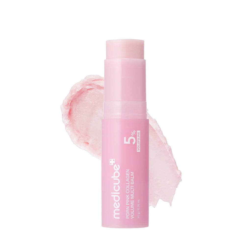[Medicube] PDRN Pink Collagen Volume Multi Balm | All in One Volufiline, PDRN, NAD Stick for Youthful-Looking, Helping Look of Fine Lines, Firming Care, Anti-Aging Care | for Under-Eyes, Neck, Forehead, Smile Lines, Lip Care | Korean Skincare