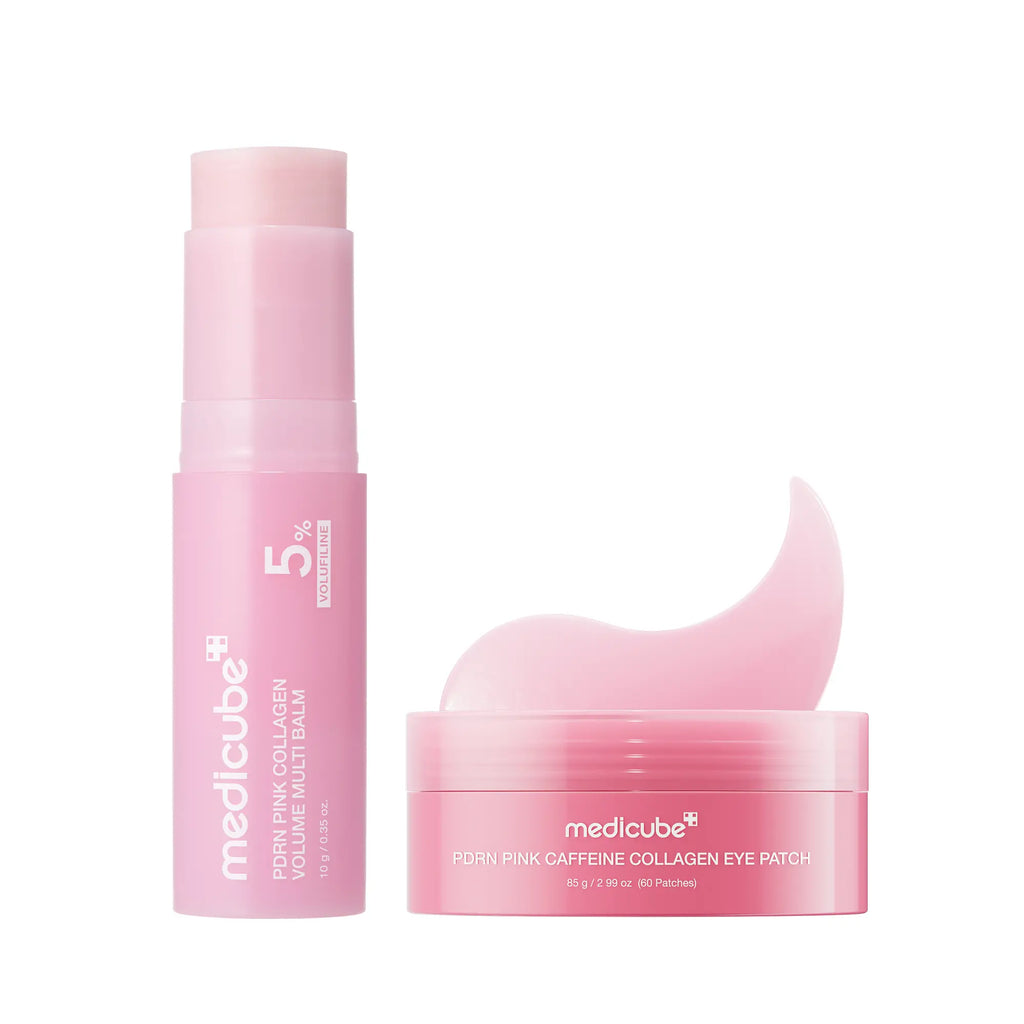 [Medicube] PDRN Pink Collagen Volume Multi Balm | All in One Volufiline, PDRN, NAD Stick for Youthful-Looking, Helping Look of Fine Lines, Firming Care, Anti-Aging Care | for Under-Eyes, Neck, Forehead, Smile Lines, Lip Care | Korean Skincare
